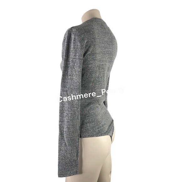 Madewell Heather Gray Crewneck Thong Bodysuit - Picture 5 of 12